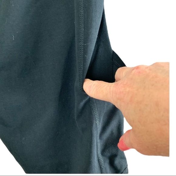 SzM Calvin Klein Black Leggings NWOT - Picture 3 of 4